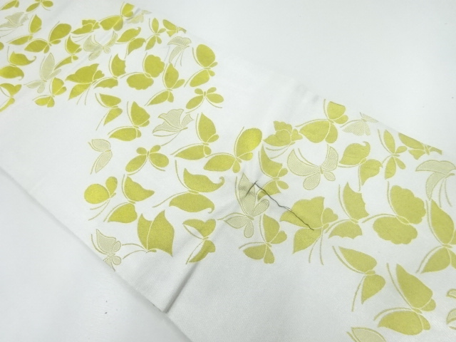 蝶模様織出し踊り帯